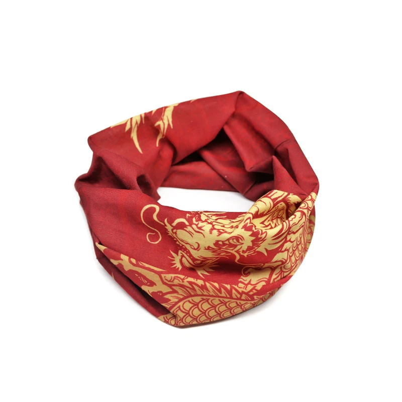Custom sublimation printing multifunction warm head magic scarf bandana