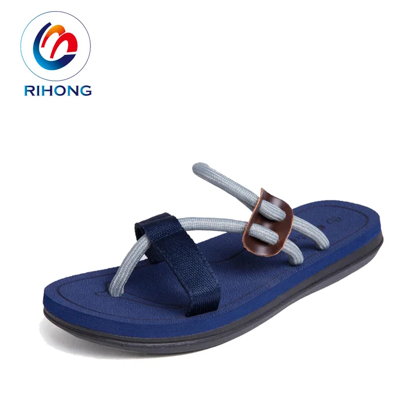 China professional manufacturer classic colorful men women eva flat flip flop old navie