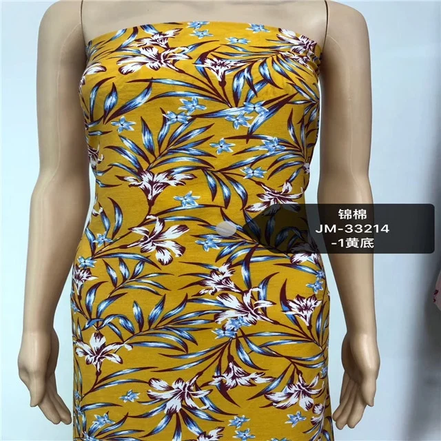 
Summer feelings cotton nylon printed cloth manufacturer womens dress material fabric 