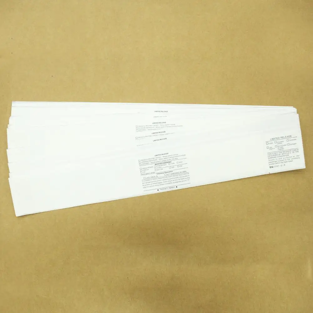 Factory Supply Custom Thermal Airport Luggage Labels Adhesive Airline Baggage Tag