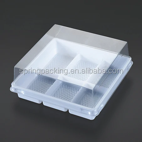 PET Thermoform plastic Macaron packaging box cake packing container pastry bakery tray