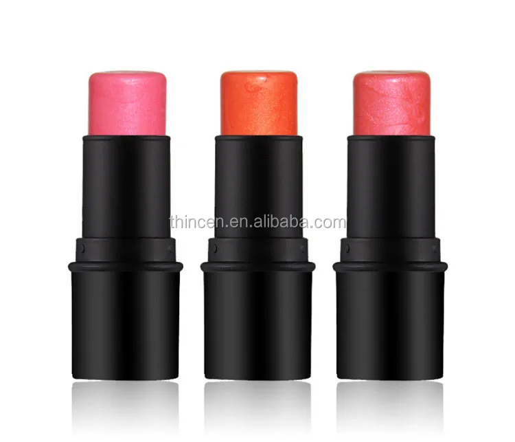 3 color custom high pigment blusher oem private label cream blush stick