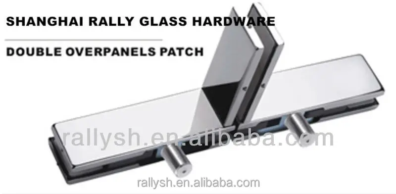 
flexible glass door patch fitting for frameless glass door 