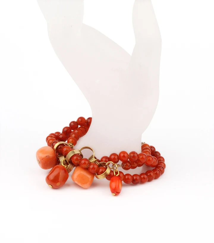 
Latest Design Factory Price Coral Bead Pulsera 