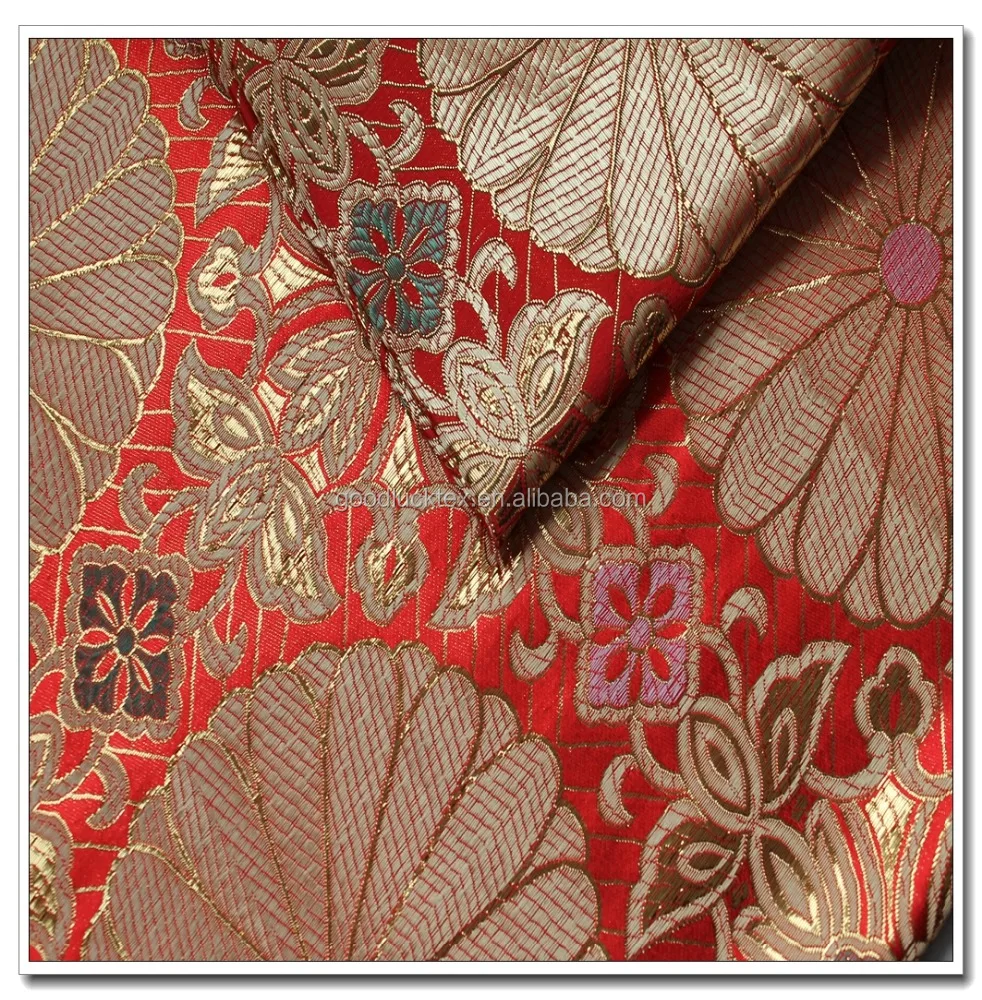 Восточная жаккардовая ткань на заказ, золотая металлическая жаккардовая ткань