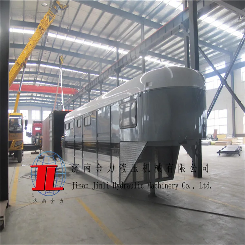 popular horse trailer with human room customized gooseneck trailer