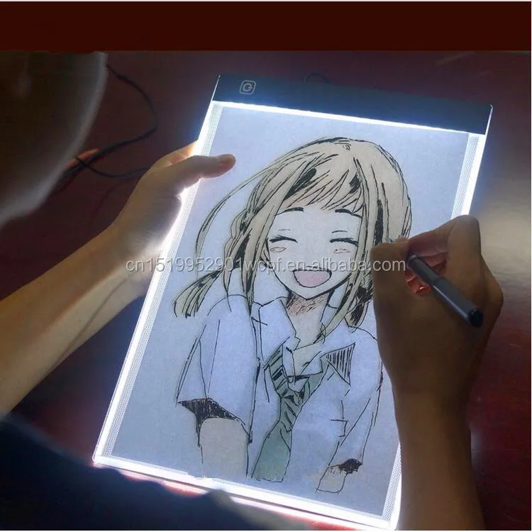 
A4 Led Acrylic Writing Board Tracing Lightbox for Animation Drawing 