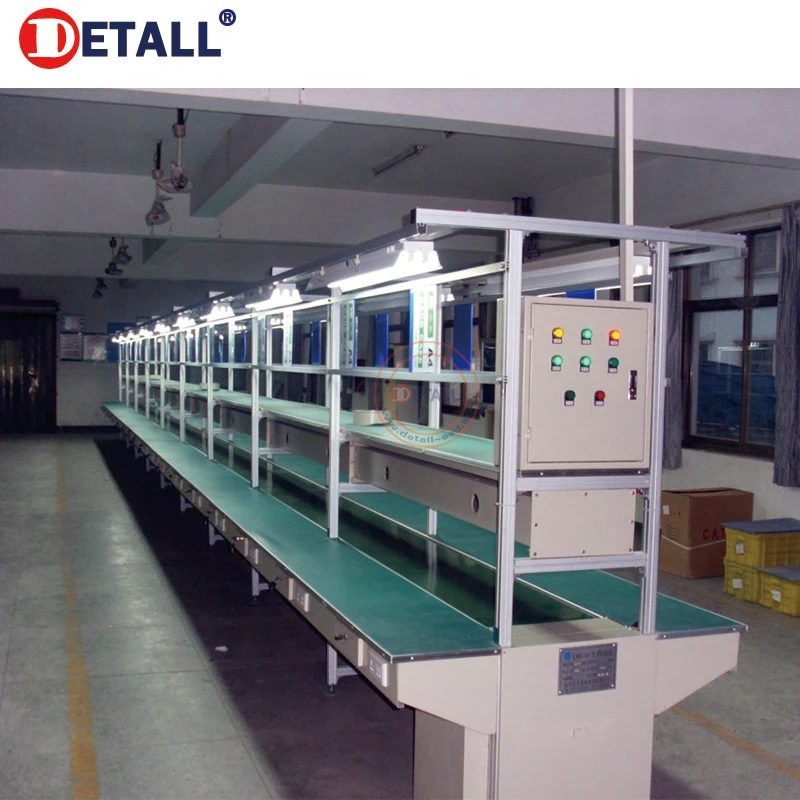 Factory custom-made LED Light Production Line PVC Belt Conveyor Systems Factory Price Mobile Phone Assembly Line