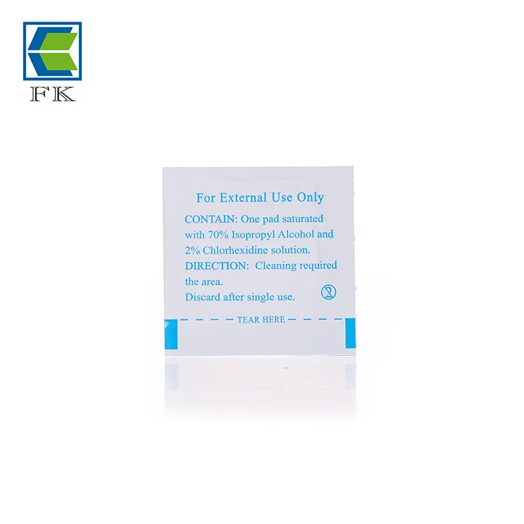 Medical 2% CHG and 70% Alcohol Prep Pads/Swab/Wipes