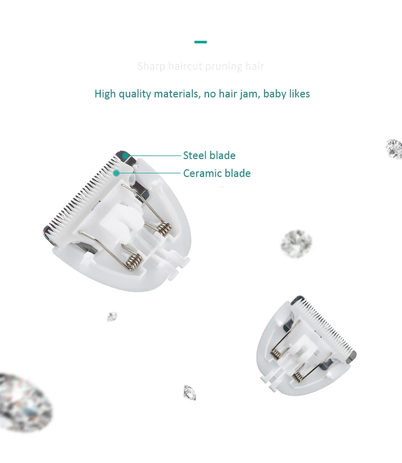 Горячая Распродажа, оптовая продажа, Детская перезаряжаемая керамическая Бритва для стрижки волос, Парикмахерская Машинка для стрижки волос