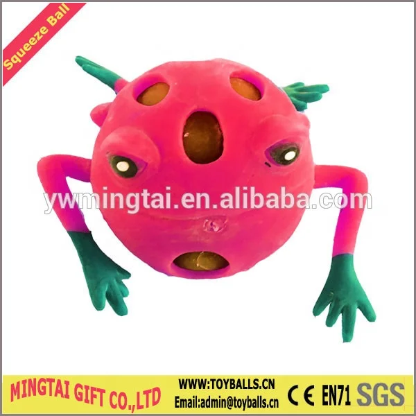 Frog Squeeze Mesh Ball Squishy Frog TPR Soft Toy