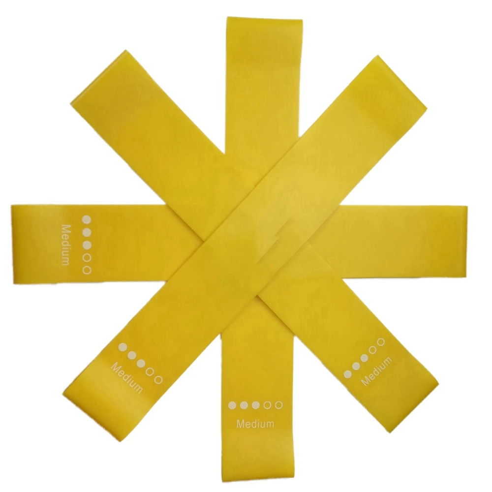 100% natural latex resistance bands set and stretch band