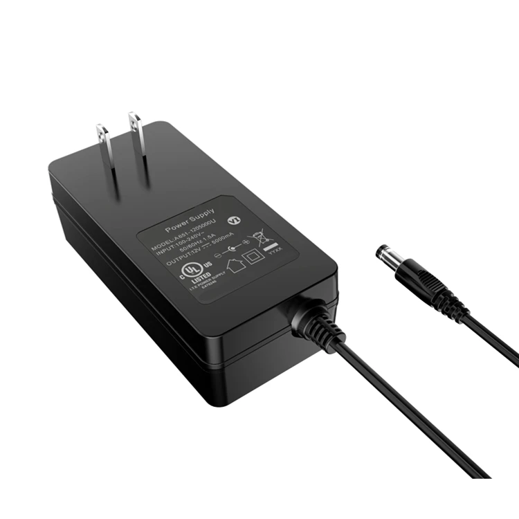 UL CE GS SAA PSE approved 100V to 240V 12V 5A AC DC Adapter 60W wall mount  power supply