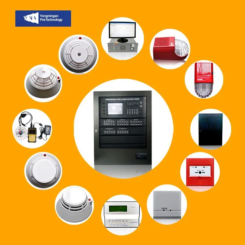 
UL Listed Hochiki Smoke Detector Fire Alarm Control Panel System 