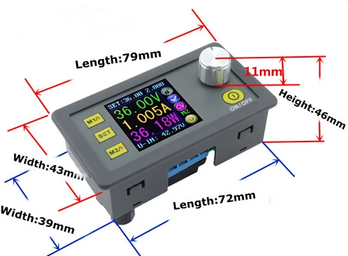 DP50V2A Constant Voltage current Step-down Programmable Power Supply module buck Voltage regulator converter color LCD
