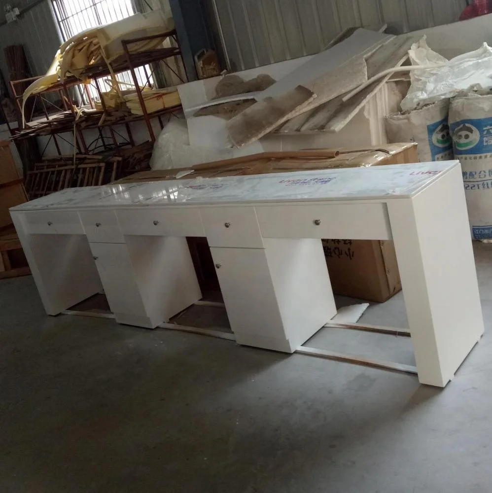 2019 новейший глянцевый роскошный мраморный стол для маникюра во французском стиле 5 лет