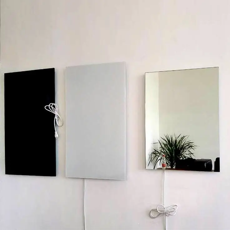 Высококачественный популярный новый продукт, зеркало для ванной комнаты, углеродная инфракрасная панель нагревателя с термостатом