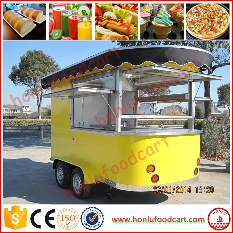 Factory Wholesale food carts used shaved ice trailer food truck with CE