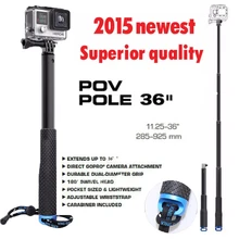 2015 new selfie monopod stick bluetooth mount adapter for gopro hero3 3+ 4 HD xiaomiyi sj 4000 5000 6000 7000 camera accessories