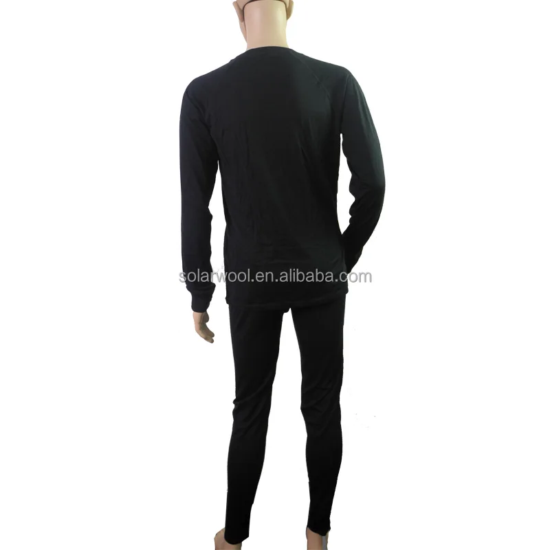 Solarwool Washable Beautiful Unisex 87%Merino Wool 13% Nylon Thermal Underwear Set