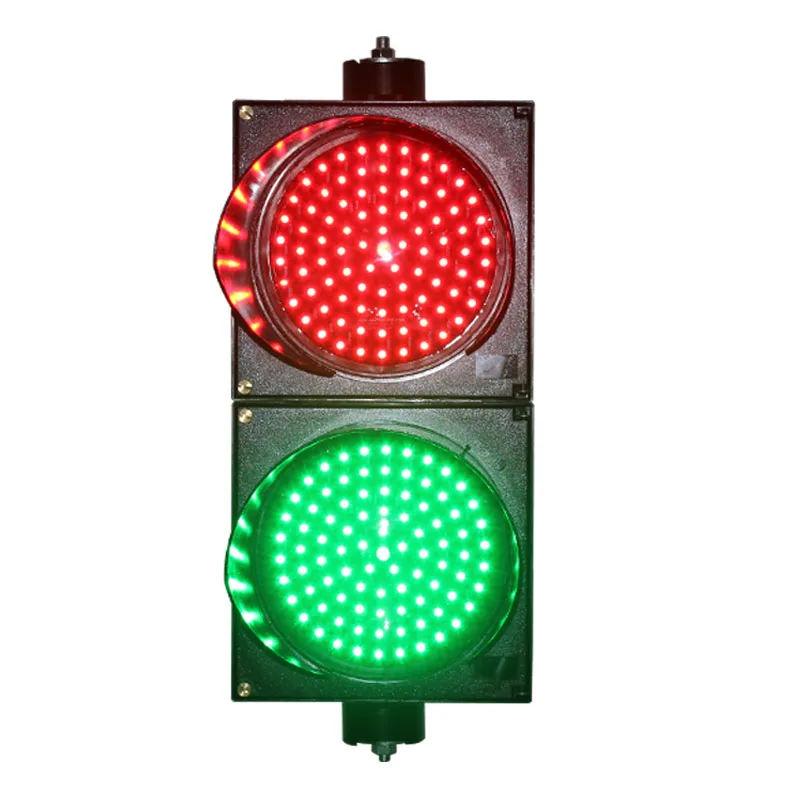 10 Years factory Waterproof 200mm red green PC shell LED traffic light
