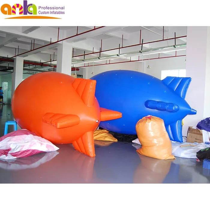 Large advertising Helium blimp with Logo printing, custom inflatable airship,PVC air plane model for sale