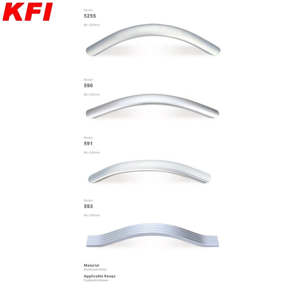 Top quality aluminium alloy security furniture handle for Wardrobe