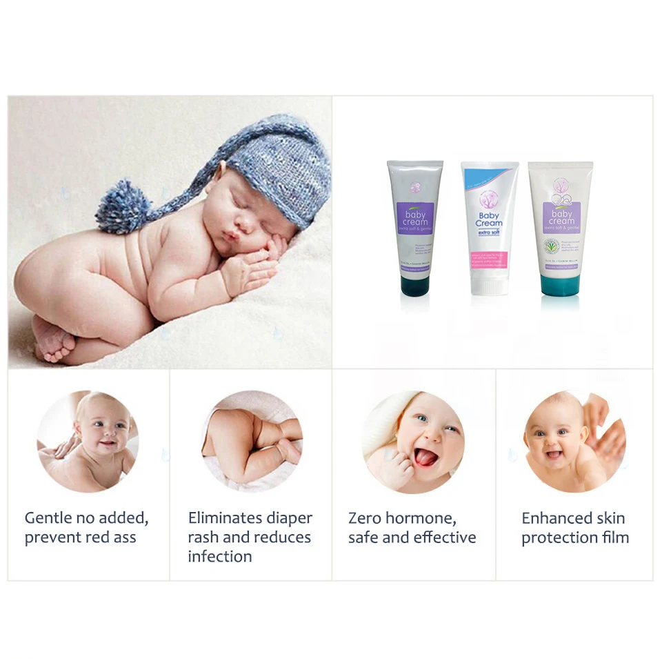 Good 100% natural skin care line moist baby diaper cream best whitening baby cream