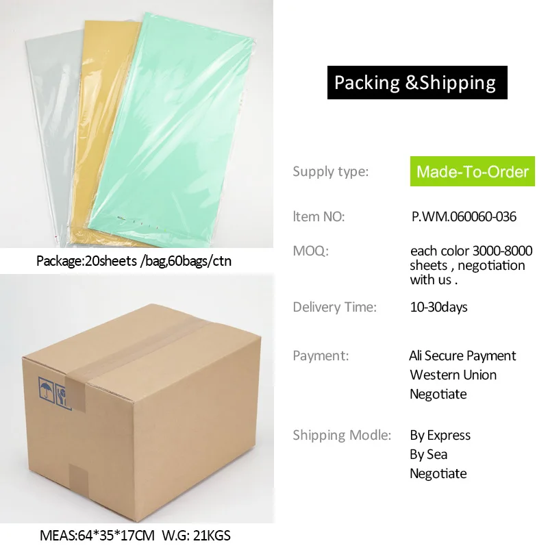 Plastic Florist Wrapping Paper For Flowers