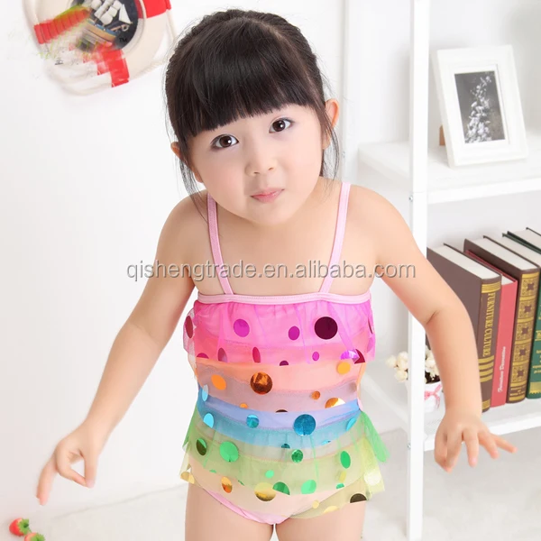 new summer baby princess girls swimwear cute kids lace swimsuit children bikini