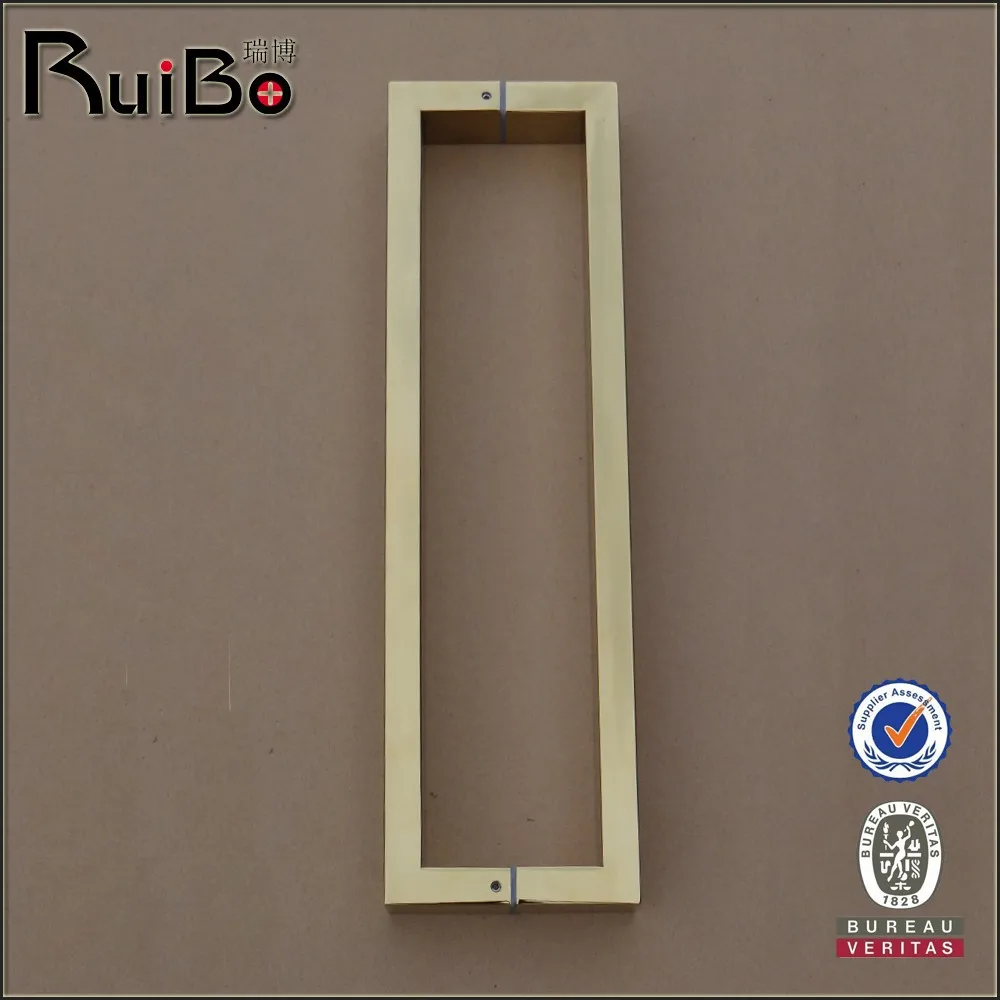 RB-3151 черный аппарат для нанесения рисунка красками квадратной формы в золотом цвете из нержавеющей стали раздвижные стеклянные двери ручка-скоба