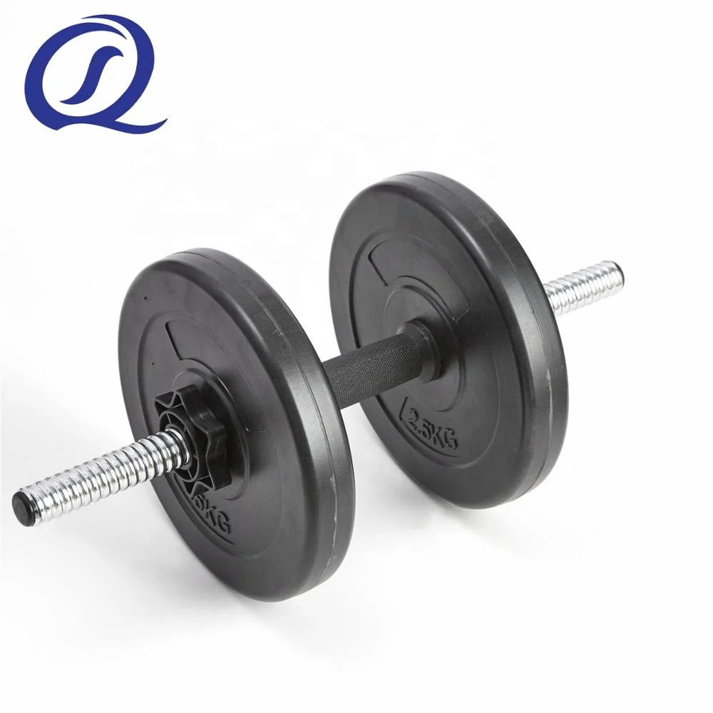 Gym Training Weight Plate Plastic Rubber Coated Eco-friendly Fitness Barbell Rubber Plate