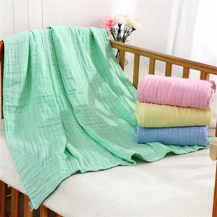 Wholesale Cuddle Soft Muslin Blanket Thick  Baby Blanket Satin