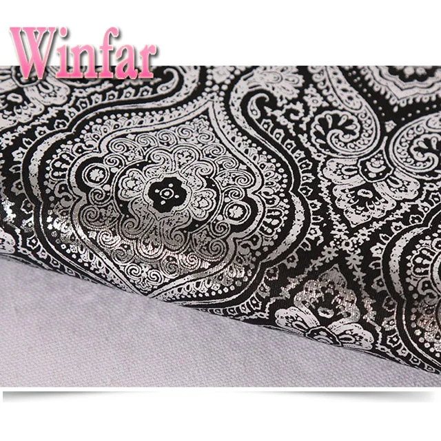 Shaoxing Textile Knit Hot Sell 94% Polyester 6% Spandex Scuba Silver Foil Print Fabric