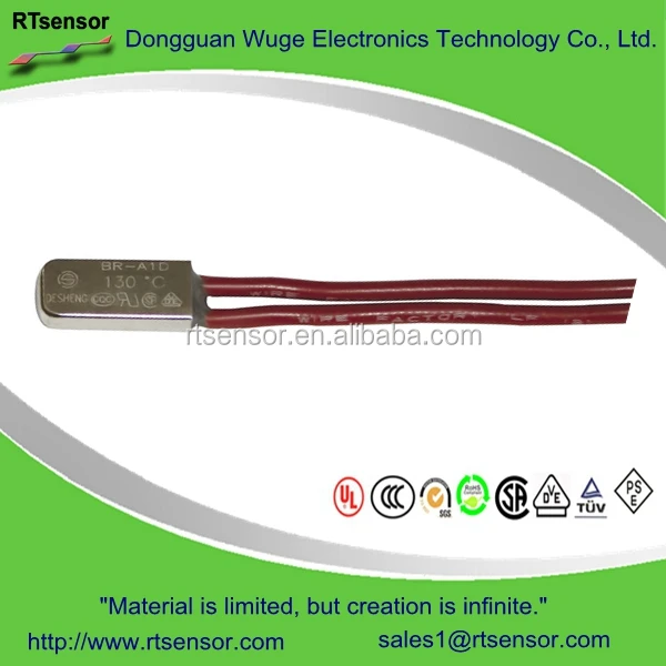 Water Heater Thermal Switch BR-A1D 80C Thermal Protector For Air Conditioning Motors