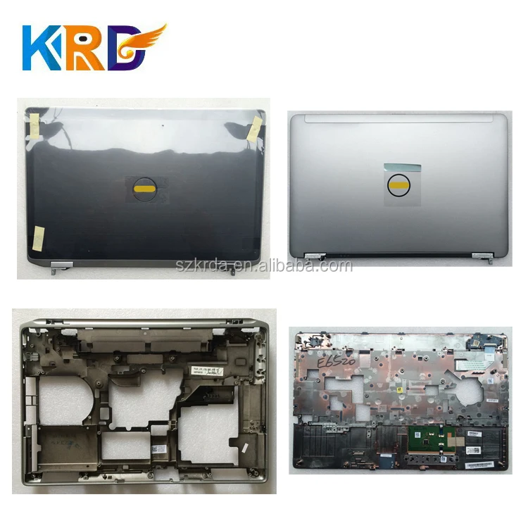 New Replace laptop spare parts body shell for Dell E6520 E6540 lcd back cover bezel palmrest bottom case