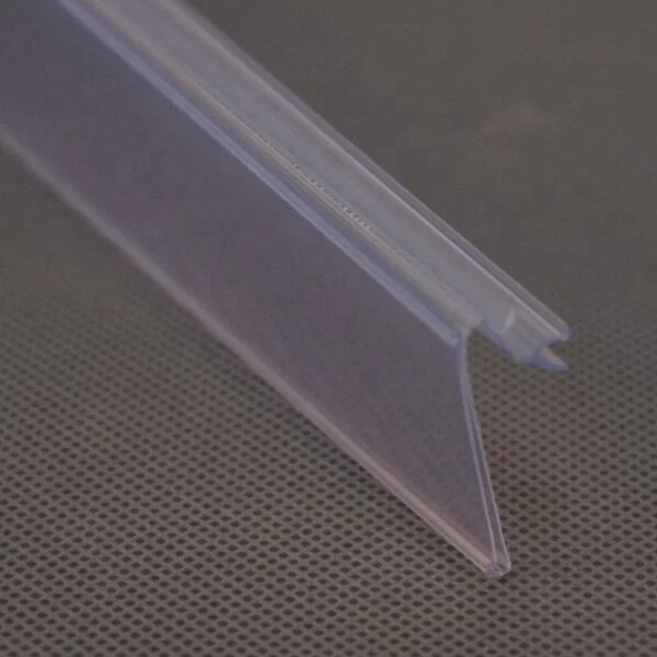 Store retail Supermarket 12~15mm H C channel shelf flip up data strip/ fruits and vegetables price tag display label holder