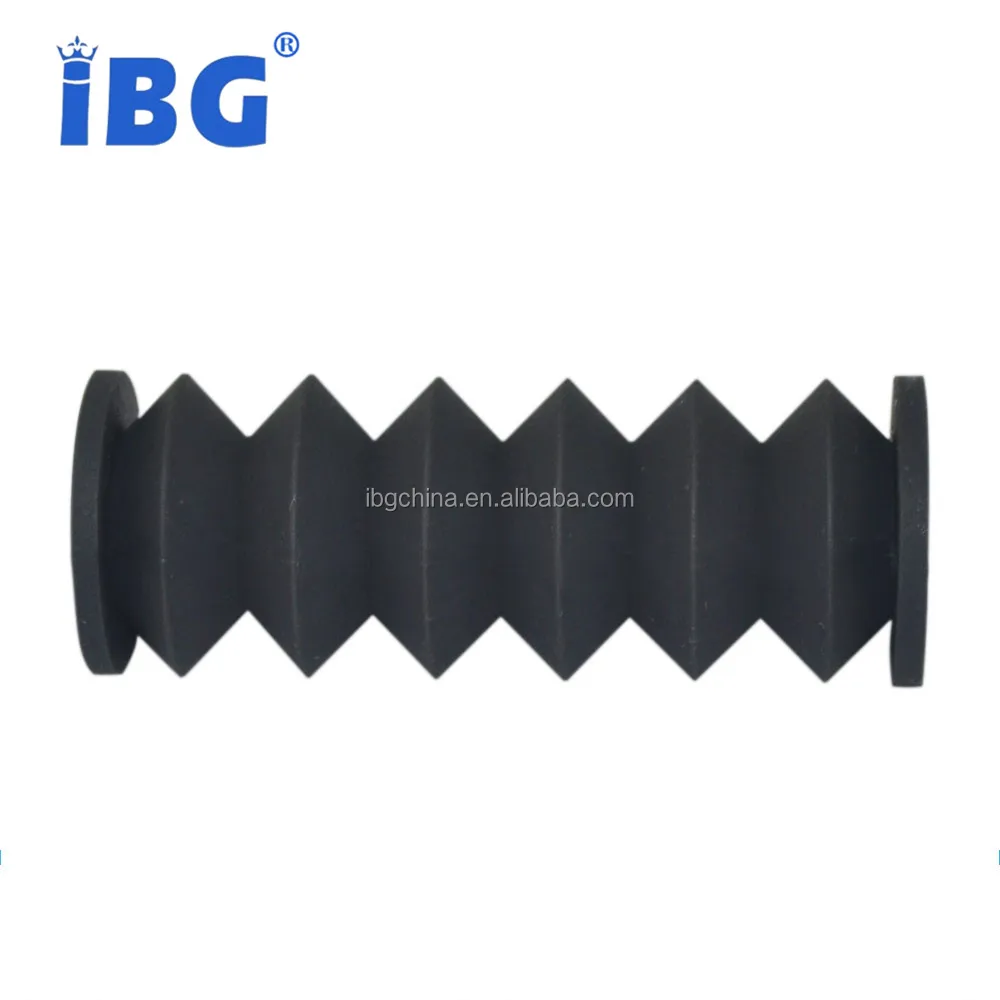 Hydraulic cylinder dust cover flexible corrugated rubber bellow hose