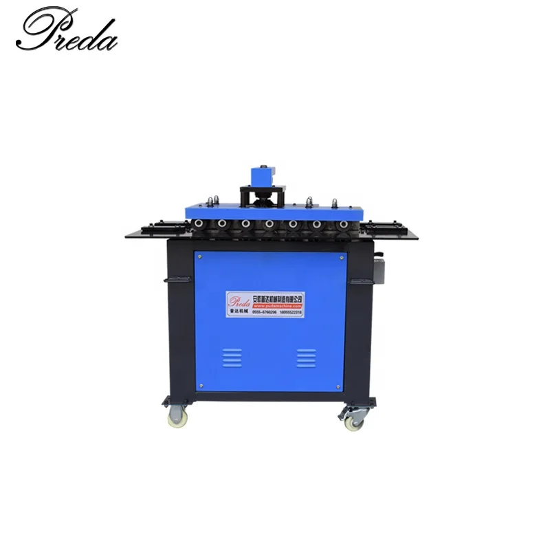 Multi-function Pittsburgh lockformer machine in 7 lock shapes for HVAC duct lock forming in 380V/420V/220V SA-12HB