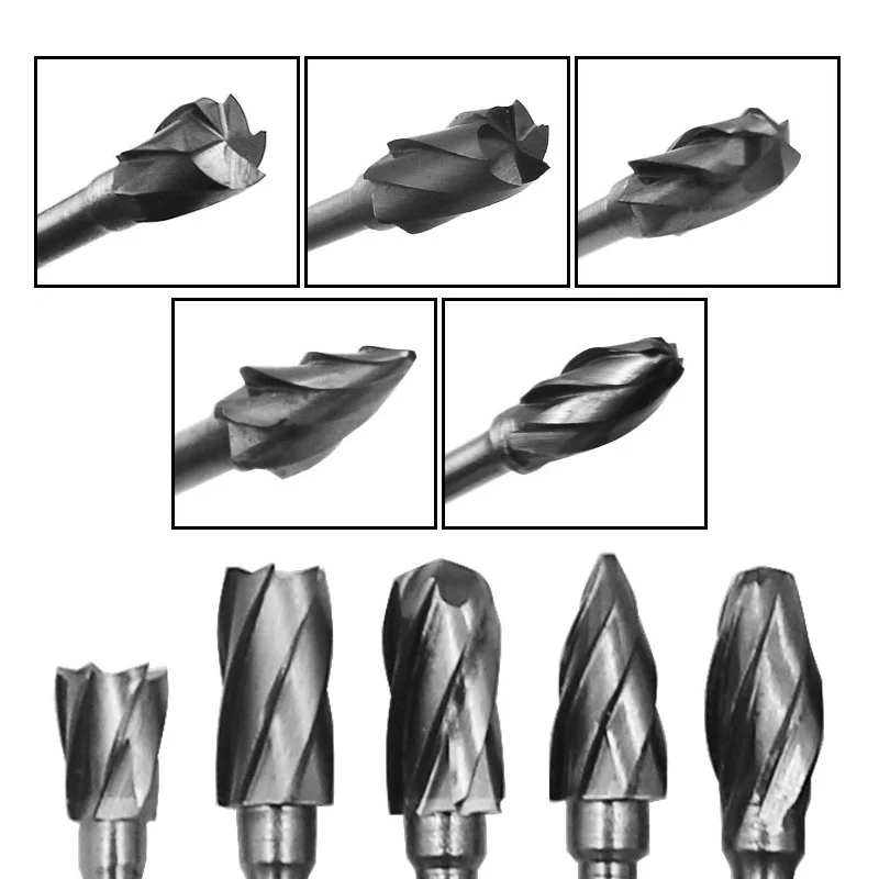 10pcs Tungsten Carbide Rotary Burr SET 3mm Shank Fit Dremel Tools For Dreme Accessories Rotary Files DIY Woodworking Carving