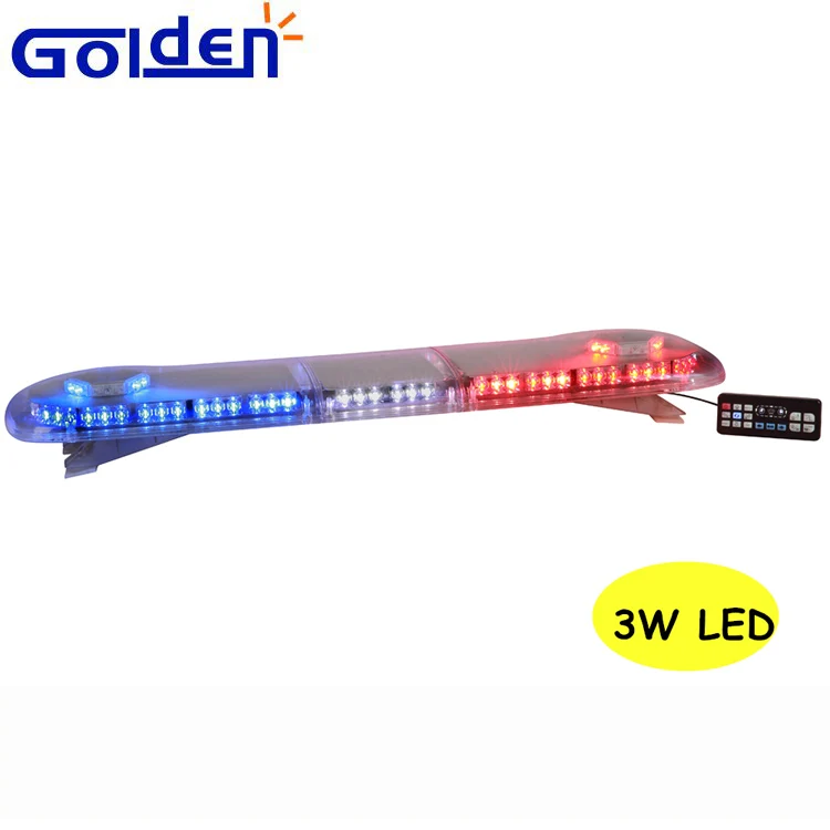 
48inch high power 3w slim police military security vehicle used strobe warning led emergency light bars 