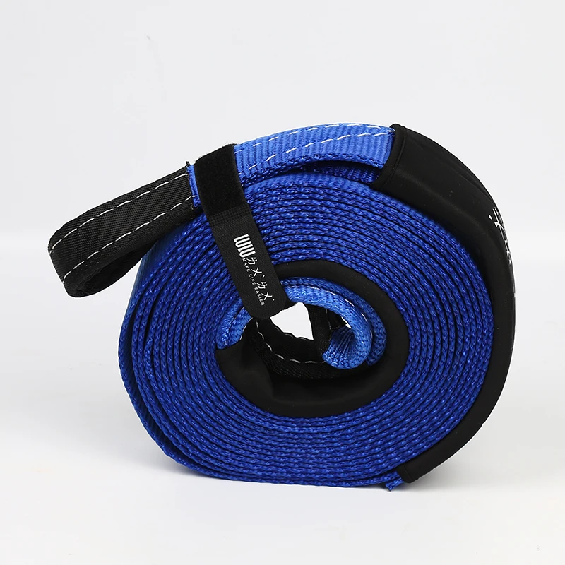 
Emergency Off Road Truck Accessories Custom Heavy Duty Recovery Tow Strap 3
