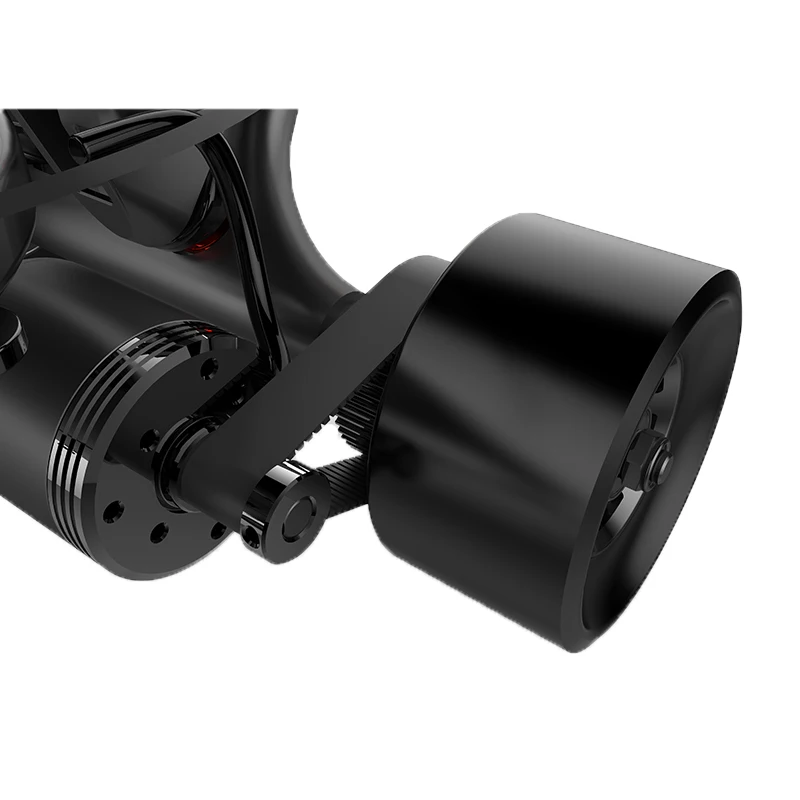 
iFasun hangzhou factory aero plastic alloy deck wireless remote electric skateboard with dual belt motor 