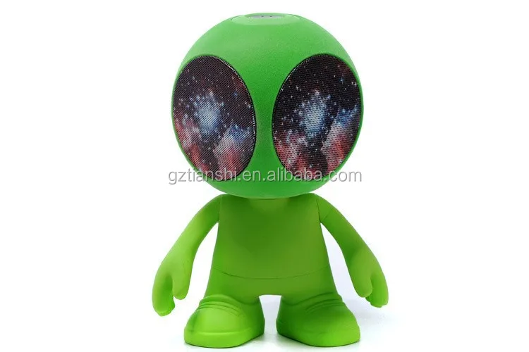 New aliens design portable wireless blue tooth mini speaker,aliens blue tooth speaker