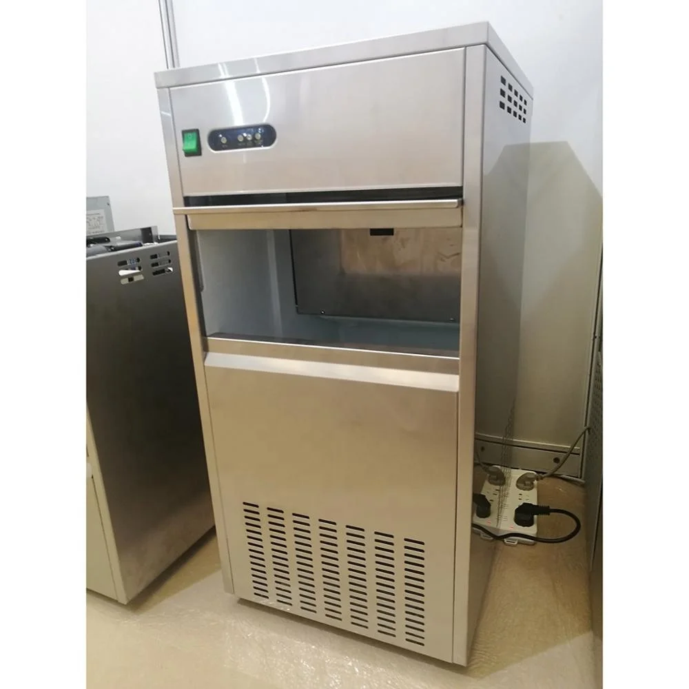 50kg CRUSHED FLAKE ICE MAKER FLAKE PRODUCE GRANULAR ICE USE FOR LABORATORY AND BAR