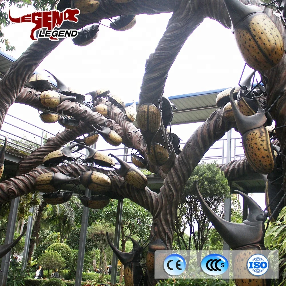 Museum decoration animatronic 3D fiberglass insect for sale