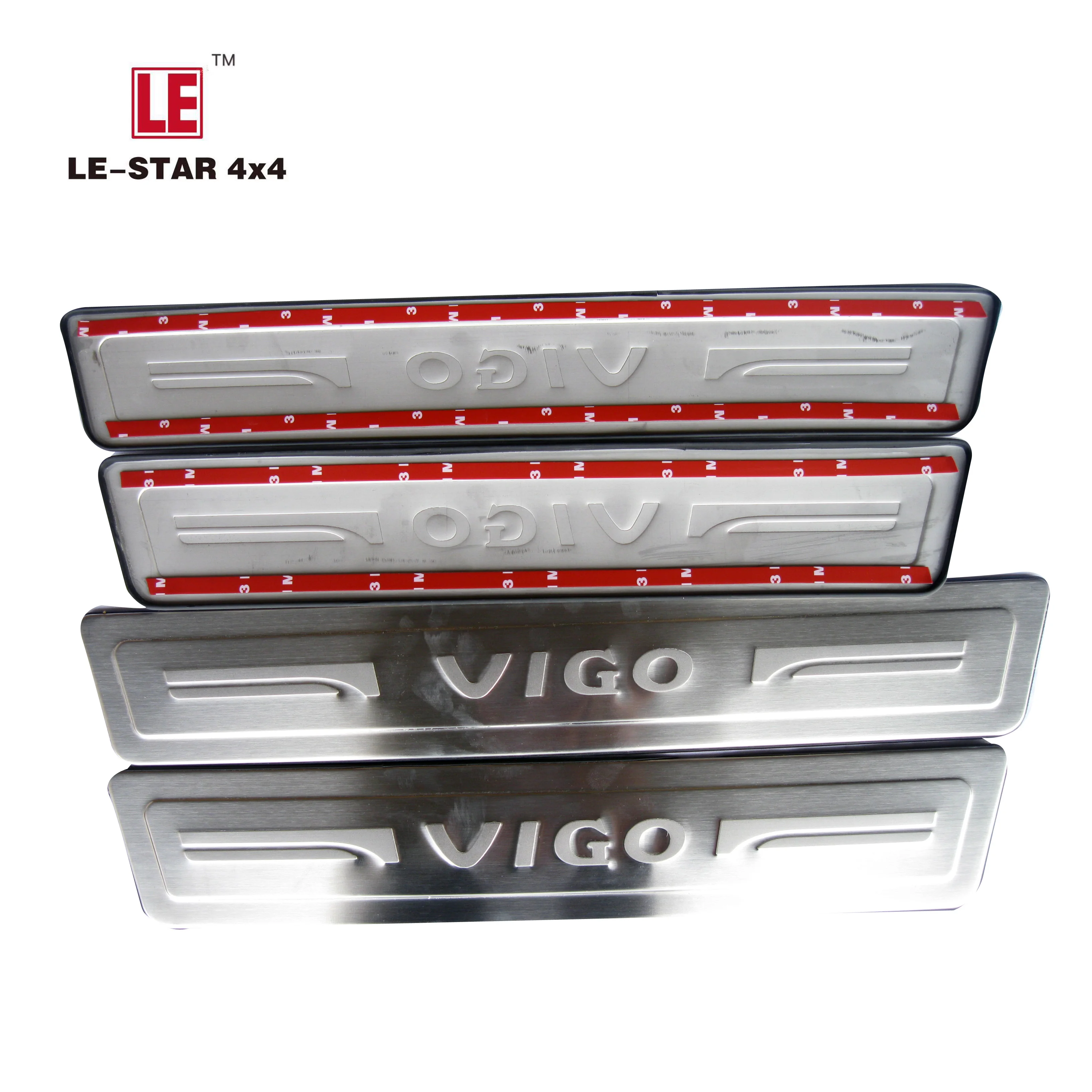 LE-STAR 4X4 AUTO SPARE PARTS DOOR SILLS PLATE MOVING SILL SCUFF PLAT FOR HILUX VIGO
