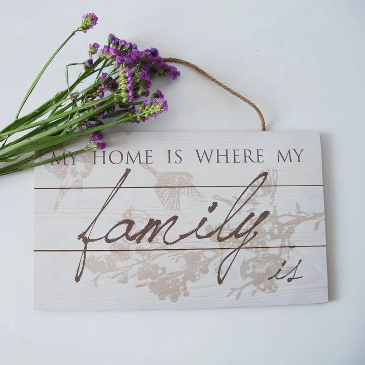 CE  quality wood sign blanks wall plaque for home decoration