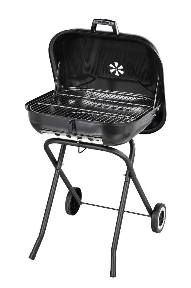 22' Square Folding Charcoal Grill