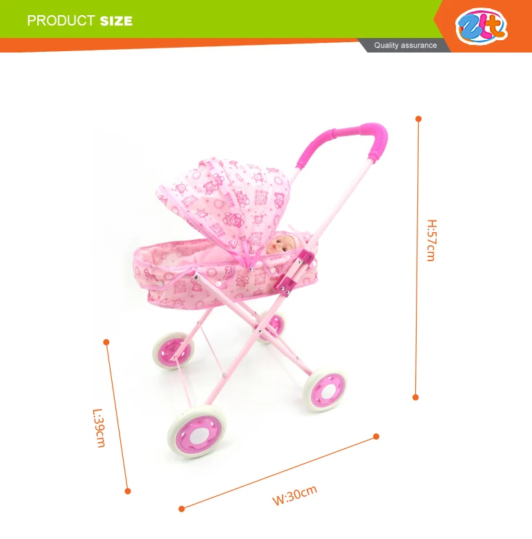 Funny trolley toy baby doll stroller for kids